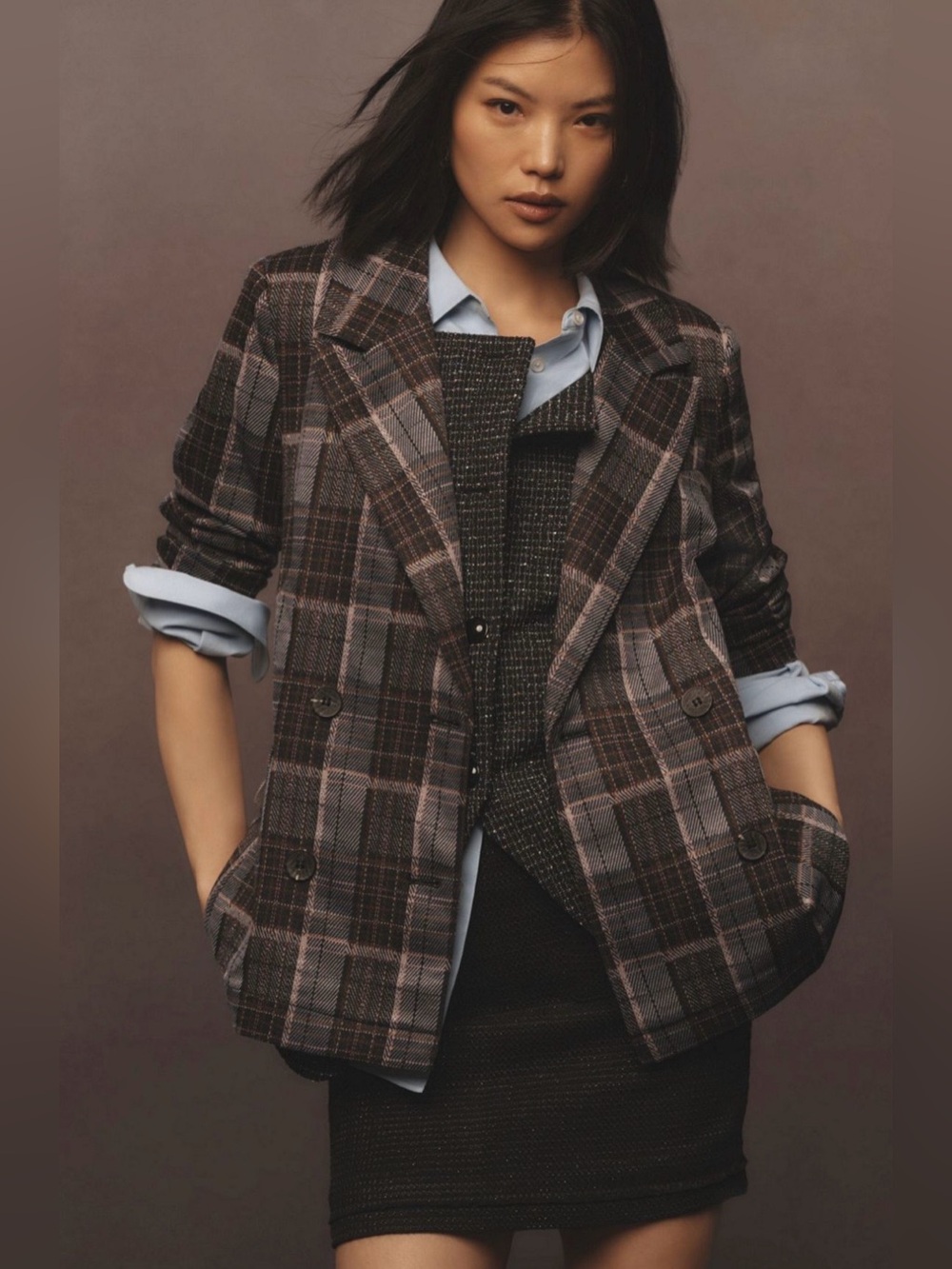 Anthropologie Avec Les Filles Relaxed Blazer Jacket